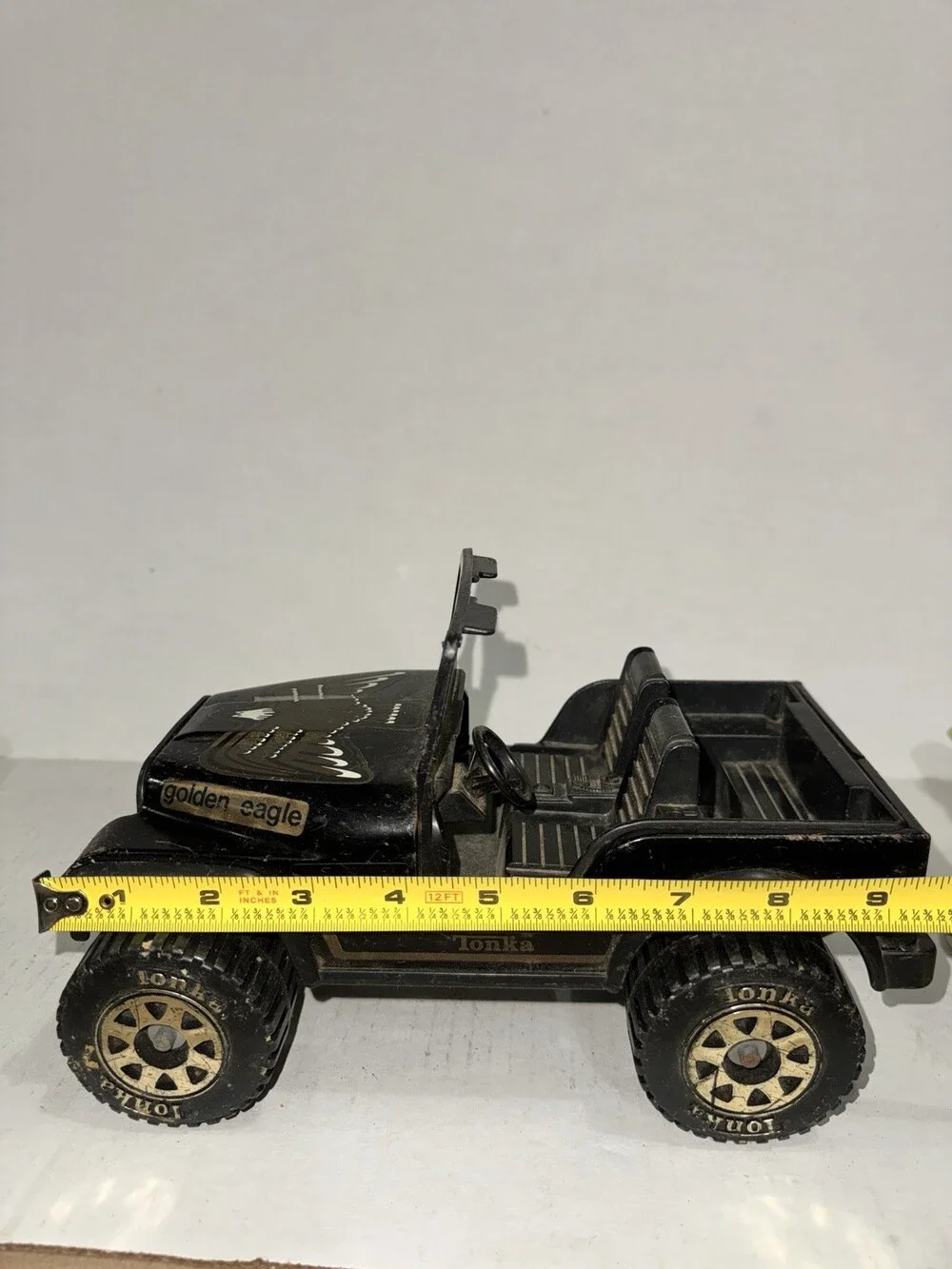 Vintage Tonka Golden Eagle Jeep Black 811850 Made USA Toy 1980